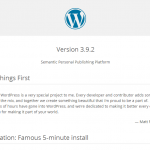 WordPress › ReadMe shows the WordPress Version number
